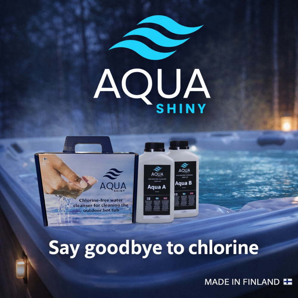 AquaShiny klorfri vannbehandling til spabad og massasjebad AquaShiny Klorfri vannbehandling til spabad som fungerer - Bilde 1