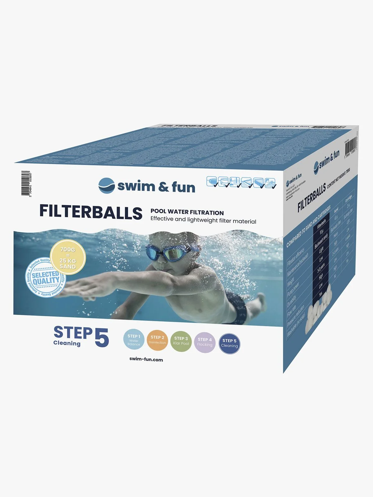 1069-3402_1 Filterballer til basseng og spabad 700 g - Bilde 1